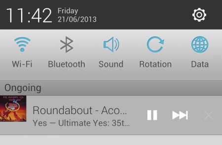 Spotify for Android now has Notification area controls