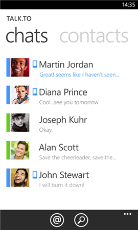 Talk.to Windows Phone Messenger for Google Talk and Facebook
