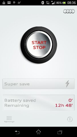 Audi release an app to save battery life.. in your phone