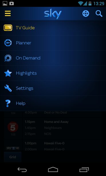 Sky+ Android app updated, and jolly good it is too