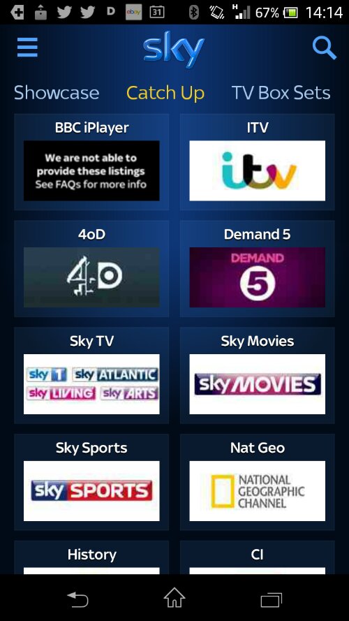 Sky+ Android app updated, and jolly good it is too