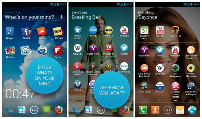 Everything.me Home   The dynamic Android Launcher