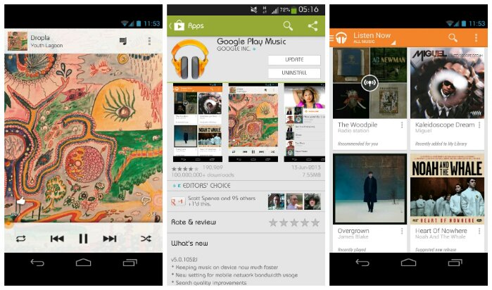 Google Play Music gets updated and it shouldnt gobble up as much data now