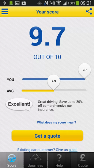 Save on your car insurance as you drive with ... an app!