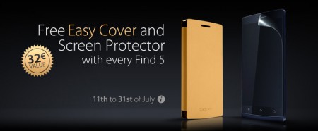 OPPO Find 5 comes with free case and screen protector for a limited time   Deal