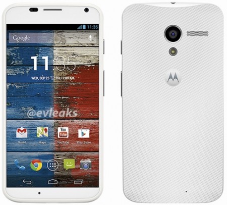 Moto X specs leak alongside white press renders