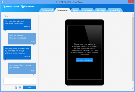 TeamViewer to provide remote support for your phone