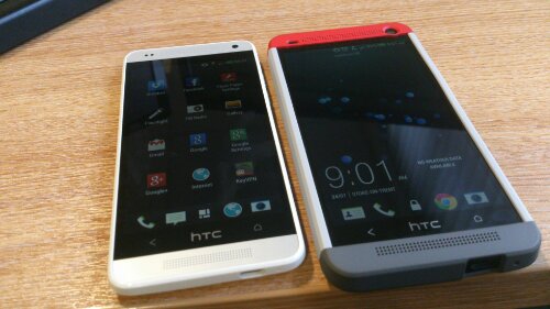 HTC One mini comparison photos