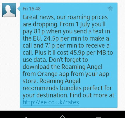 Roaming rates slashed. Now just £470 per GB!