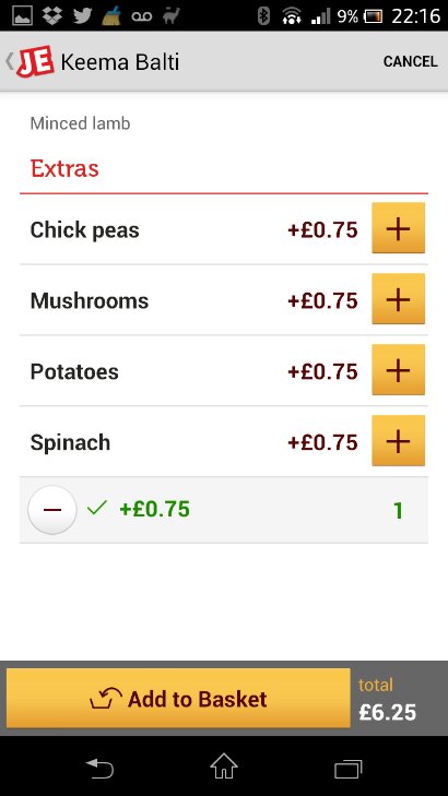 Order from local restaurants online with JUST EAT mobile app