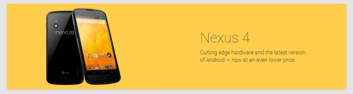 LG Nexus 4 is now available slightly cheaper on the UK Play Store
