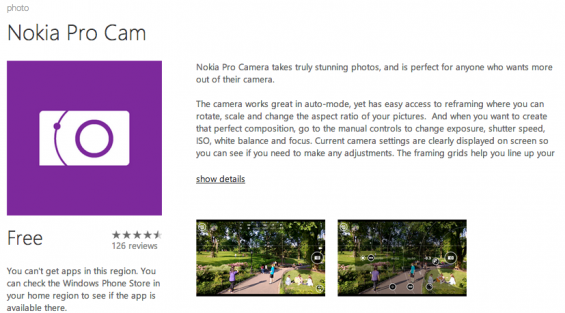 Nokia Pro Cam lands on 925 and 920