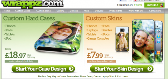 Wrappz   Personalised mobile phone cases, skins and covers