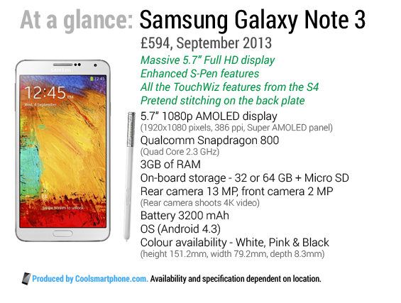 S note for clearance note 3