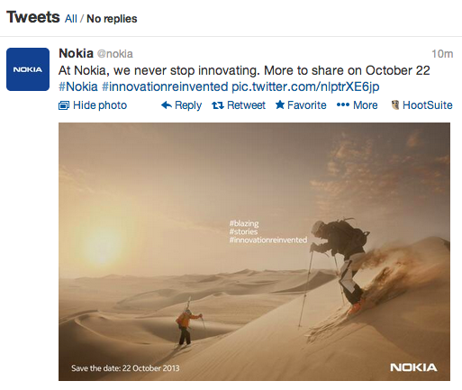 Nokia confirm 22nd October event