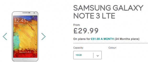 Galaxy Note 3 pre order at EE now