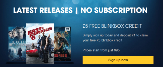 Tesco offers half price Blinkbox action