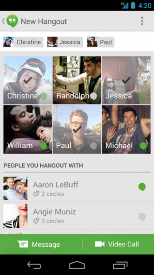 New version of Hangouts on the way for Android