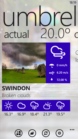 Umbrella 8 Weather app