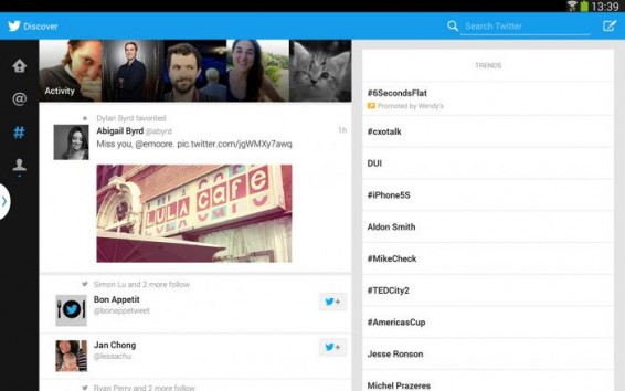 Twitter (finally) releases Android/Samsung tablet app