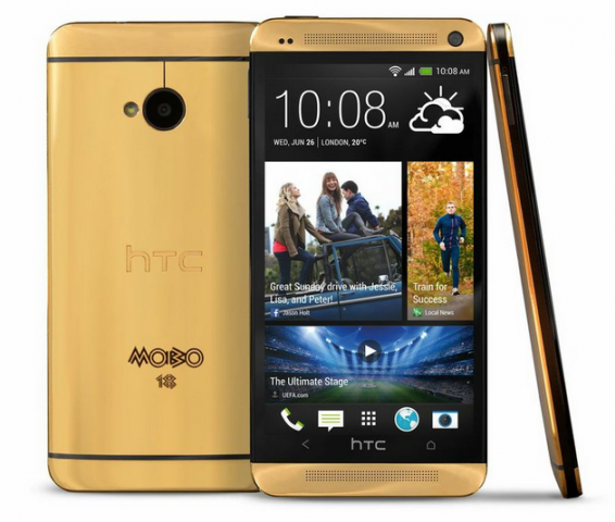 Gold HTC One official... with a twist