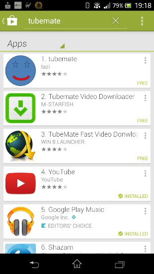 TubeMate   Downloading YouTube videos on your Android