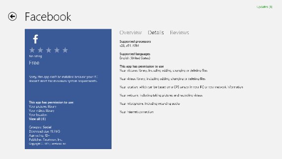 Facebook for Windows 8 and Windows RT is nearly available