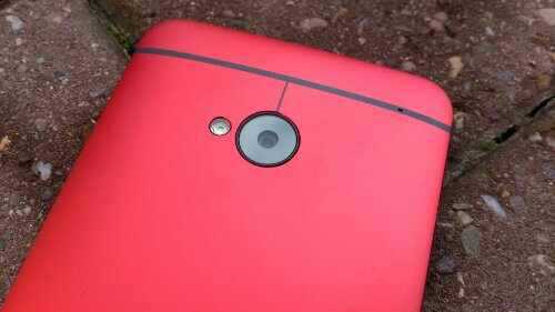 HTC baby, in red, is glancing at me.