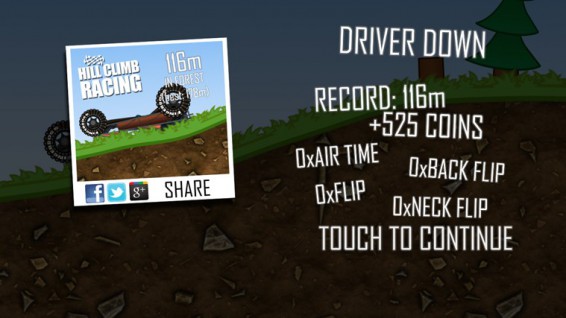 Hill Climb Racing now available on Windows Phone