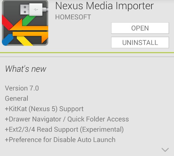 Nexus Media Importer gets an update to support the Nexus 5