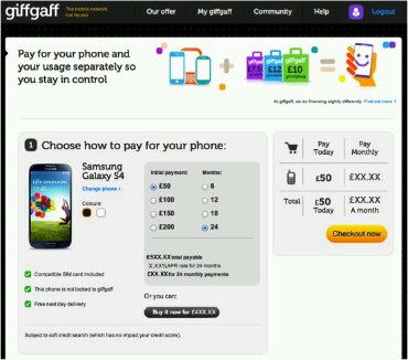 Giffgaff phone range announced   Buy yours this month
