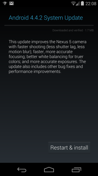 Android 4.4.2 Now rolling to Nexus devices