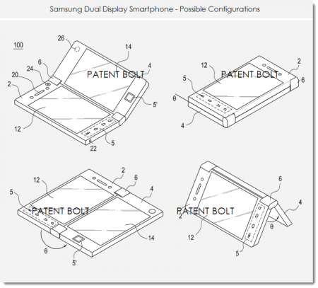 Samsung patent dual display smartphone