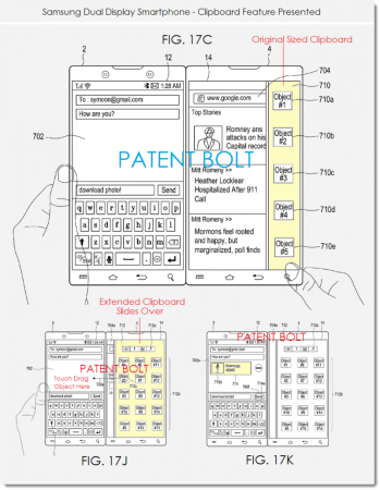 Samsung patent dual display smartphone