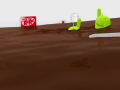 Android, sailing across a chocolate sea