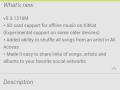 Google Play Music updated. Offline music storage added