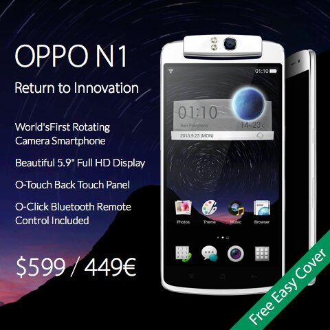 Oppo N1 now available in Europe