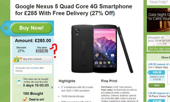 Nexus 5, get it cheaper if youre quick