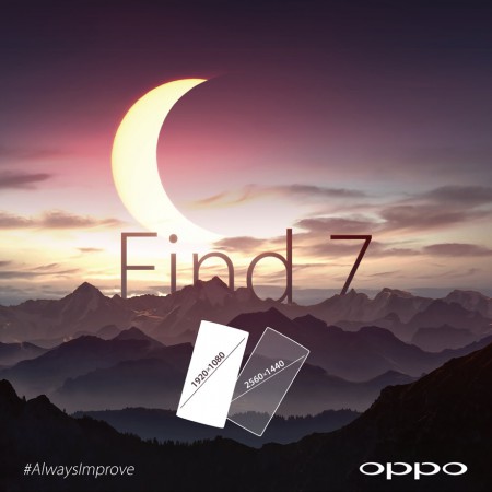Oppo Find 7 to come with two screen resolutions