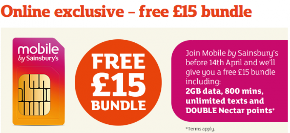 Sainsburys offer up a rather amazing mobile deal