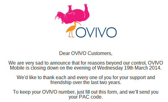 Trying to get your PAC from Ovivo? Not heard anything?