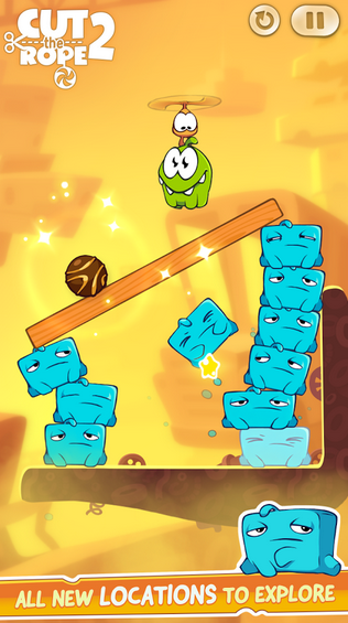 Cut the Rope 2 eventually turns up on Android too