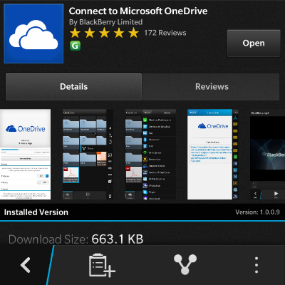 Microsoft OneDrive is now available for BlackBerry