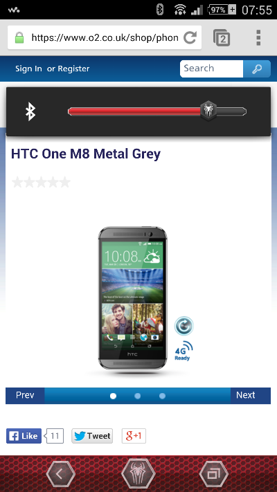 O2 HTC One (M8) Pricing available