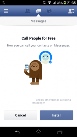 Facebook to separate Messenger from normal app