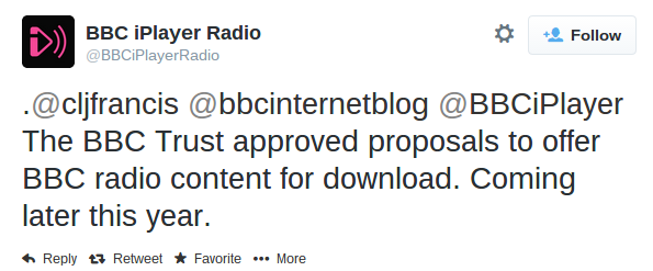 BBC iPlayer Radio downloads coming soon
