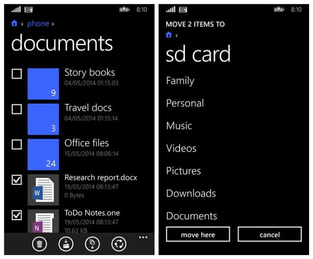 Microsoft finally release a File Manager for Windows Phone