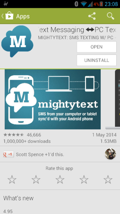 Want to text from your phone without touching it? Try MightyText