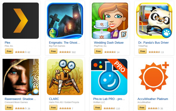 Amazon dishing out selected paid for apps for free