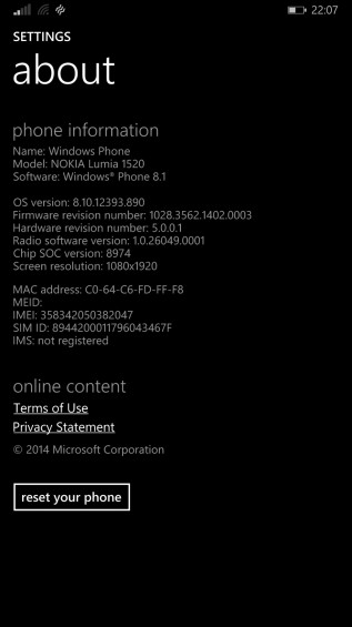 Another Windows Phone 8.1 update available